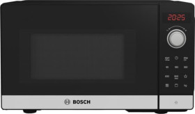Bosch FEL023MS2 - Microondas 20L 800W con Grill y Plato Giratorio Inox