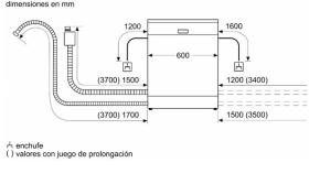 Bosch SBD6TCX00E - Lavavajillas integrado XXL de 14 servicios Clase A