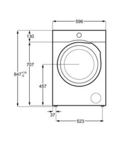 Aeg L6FEI828 - Lavadora 8Kg 1200rpm ProSense con Vapor Clase C Blanco
