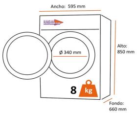 Hisense WFQY801429VJM - Lavadora 8kg Inverter 15 programas Blanco Clase B