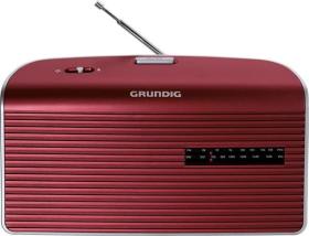 Grundig MUSIC 60 ROJO - Radio Portátil AM/FM Altavoces Alta Gama Rojo