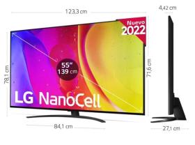 LG 55NANO826QB - Smart TV (2022) NanoCell 55" 4K UHD con Wifi HDR10