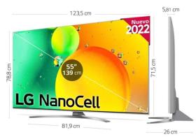 LG 55NANO786QA - Smart TV (2022) NanoCell 55" 4K UHD con Wifi Integrado