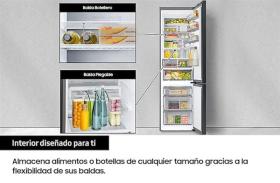 Samsung RB38A7B6D22/EF - Frigorífico Combi Bespoke 203x59.5cm Negro
