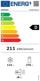 Samsung RB38A7B6D22/EF - Frigorífico Combi Bespoke 203x59.5cm Negro