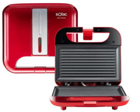 Solac SD5057 - Sandwichera Buon Panini 2 Placas 750W Color Rojo