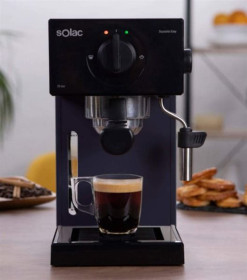 Solac CE4502 - Cafetera Espresso Squissita Easy Graphite 20 bar 1050W
