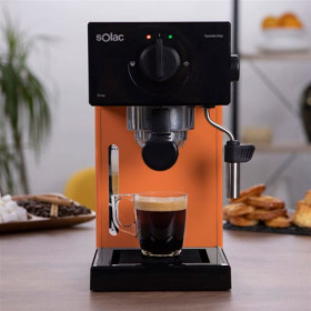 Solac CE4503 - Cafetera Espresso Squissita Easy Orange 20 bar 1050W