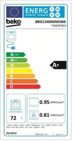 Beko BBIS13400XMSWE - Horno Multifunción con Vapor Clase A+ Negro