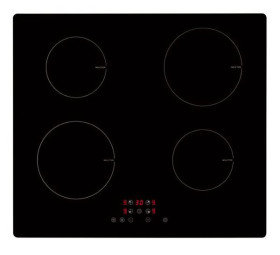 Exquisit EKI 601-2 - Placa de Inducción 60 Cm 4 Zonas Touch Control Negra