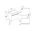 Cocina 90×60 cm Negro CPF9GMBL1