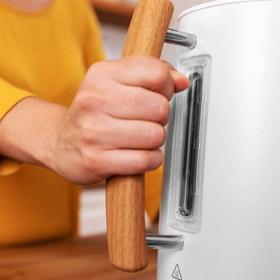 Cecotec 01480 - Hervidor de Agua ThermoSense 400 White Woody 1.7L