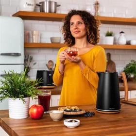 Cecotec 01479 - Hervidor de Agua ThermoSense 400 Black Woody 1.7L