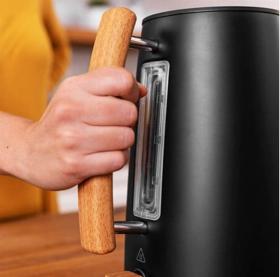 Cecotec 01479 - Hervidor de Agua ThermoSense 400 Black Woody 1.7L