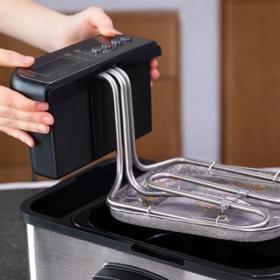 Cecotec 04300 - Freidora Cleanfry Luxury 3000 3.2L 2400W Acero Inox