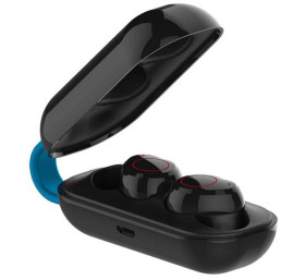Elbe ABTWS-001-N - Auriculares Bluetooth 5.0 con Estuche de Carga Negro
