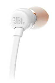 JBL T110WHT - Auriculares Intrauditivos con Jack 3.5mm Color Blanco