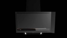 Teka DVI 88 Infinity G1 - Campana decorativa inclinada Negro Mate 80 cm