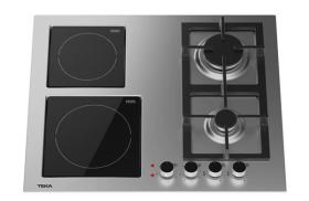 Teka EFX 60.1 2G 2H AI AL - Placa Mixta 60cm Gas Butano y Vitrocerámica