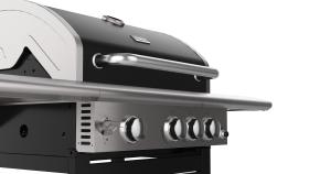 Teka Gourmet BBQ 3100 G - Barbacoa de Gas Butano 4 Quemadores Color Negro