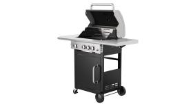 Teka Gourmet BBQ 3100 G - Barbacoa de Gas Butano 4 Quemadores Color Negro