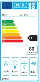 Teka DSJ 950 - Campana Decorativa 90cm Clase D Acero Inox