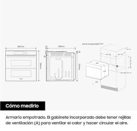 Samsung NV7B4535YAK/U3 - Horno Multifunción Dual Cook Flex A+ Negro
