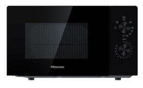Hisense H20MOBP1G - Microondas 700W con Grill 20L con Temporizador Negro