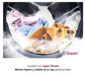 LG F4WV309S6SA - Lavadora Inteligente 9Kg 1400rpm con Vapor Clase A
