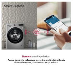 LG F4WV309S6SA - Lavadora Inteligente 9Kg 1400rpm con Vapor Clase A