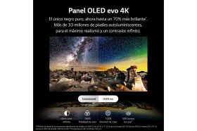 TV LG OLED evo 4K de 77'' G3, Procesador Máxima Potencia, Dolby Vision / Dolby ATMOS, Smart TV webOS23, el mejor TV para Gaming. Perfecta Integración en Pared.
