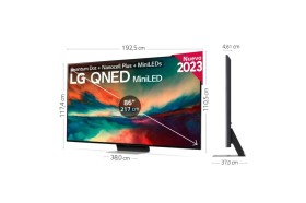 TV LG  QNED MiniLED 4K de 86'' Serie 86, Procesador Gran Potencia, Dolby Vision / Dolby ATMOS, Smart TV webOS23, perfecto para Gaming.