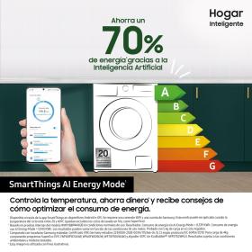 Lavadora de carga frontal Ecobubble™ Negra 8Kg