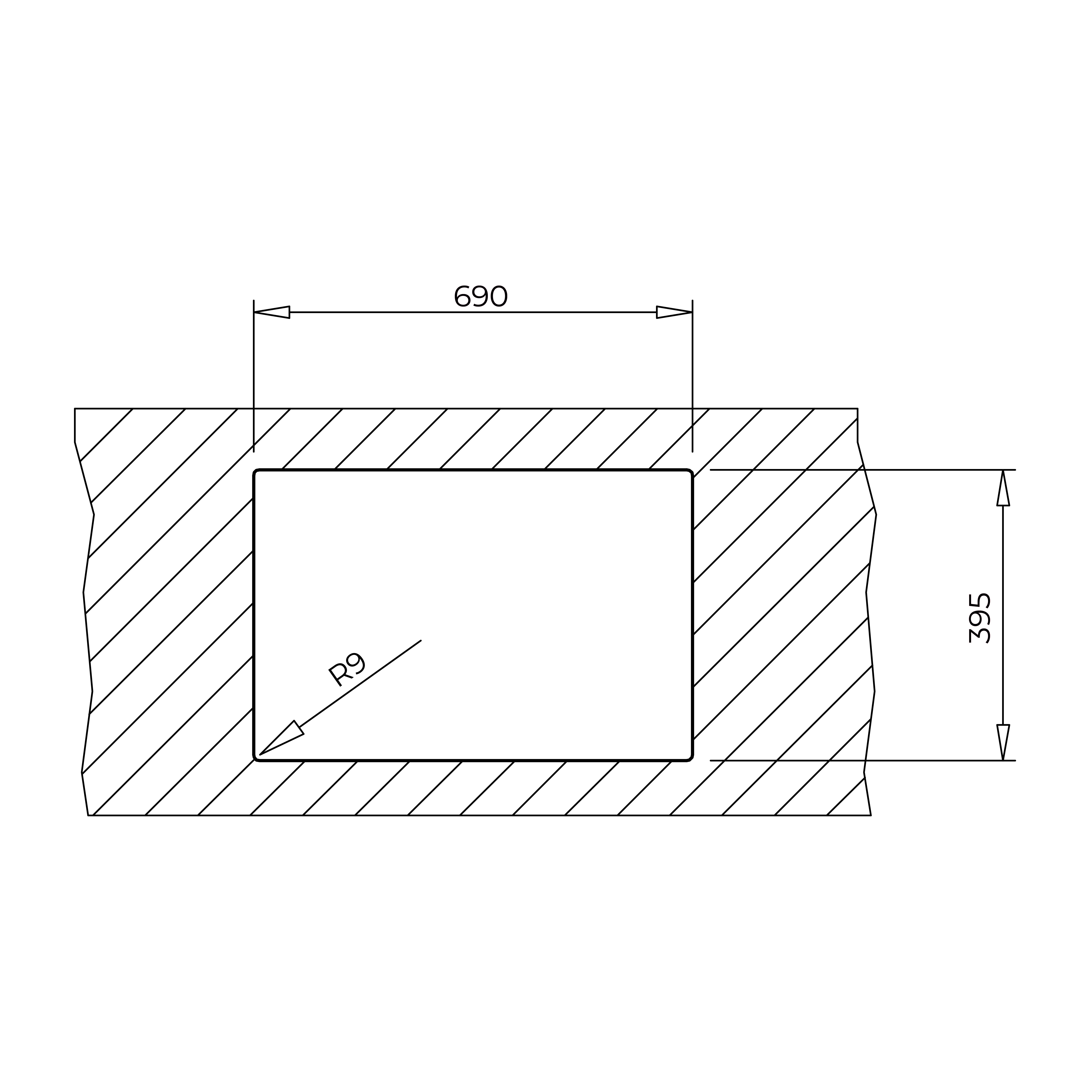 Radea r10 70.40 m tg drawing undermount