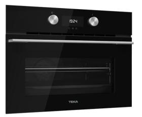 Teka HLC 8440 - Horno Compacto + Microondas Cristal Negro