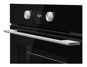 Teka HLC 8440 - Horno Compacto + Microondas Cristal Negro