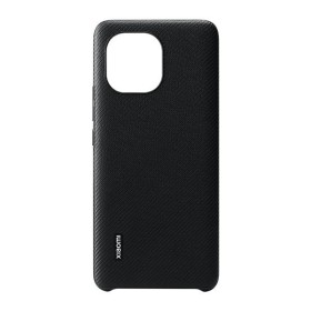 Xiaomi Mi 11 Cover Rugged Vegan Leather Case Negra (Carbon Black) OEM