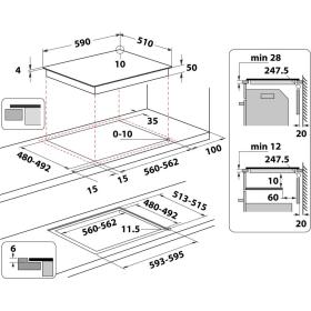 Whirlpool WF S9860 CPNE - Placa Inducción 60cm 3 Zonas + Flex Deslizante