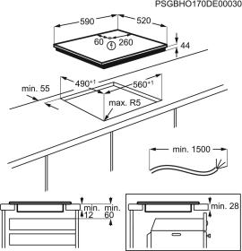 AEG IKE64450FB - Placa Inducción 60cm 4 Zonas Flex Control Deslizante