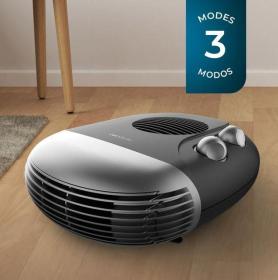 Cecotec 08250 - Calefactor ReadyWarm 2000 Max Horizon Black 2000W 3 Modos