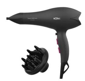Solac Expert 2400 Ionic - Secador de Pelo 2400W con Difusor 2 Velocidades