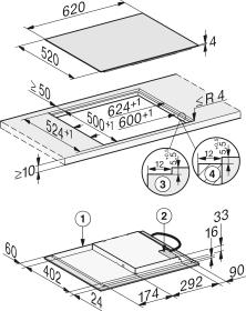 Miele km 7363 fl placa de inducción 4 zonas + flex 62cm con@ctivity (5)