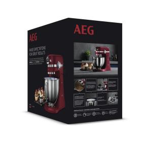 Aeg km5520 robot de cocina ultramix 1200w 10 velocidades 4.8l rojo (16)