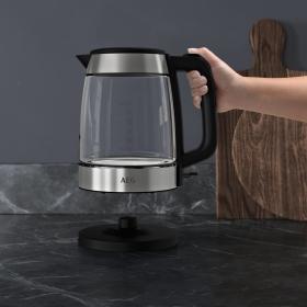 AEG GK4-1-4GB - Hervidor 2200W 1.7L Jarra de Cristal Color Inox