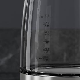 AEG GK4-1-4GB - Hervidor 2200W 1.7L Jarra de Cristal Color Inox