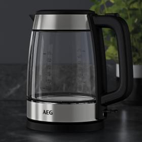 AEG GK4-1-4GB - Hervidor 2200W 1.7L Jarra de Cristal Color Inox