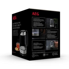 AEG GK4-1-4GB - Hervidor 2200W 1.7L Jarra de Cristal Color Inox