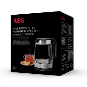 AEG GK4-1-4GB - Hervidor 2200W 1.7L Jarra de Cristal Color Inox