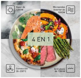 Panasonic nn cs88lbepg horno microondas con vapor y grill 4 en 1 negro (4)
