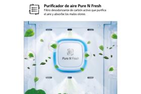 Frigorífico American Combi InstaView ™, Clasificación E, 638 L, Acero texturizado antihuellas